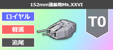 152mm連装砲Mk.XXVI[T0]